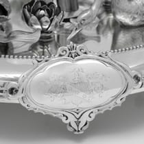 Antique Sterling Silver Centrepiece - George Richards & Elkington & Co., hallmarked in 1850 London - Victorian - Thumbnail 12