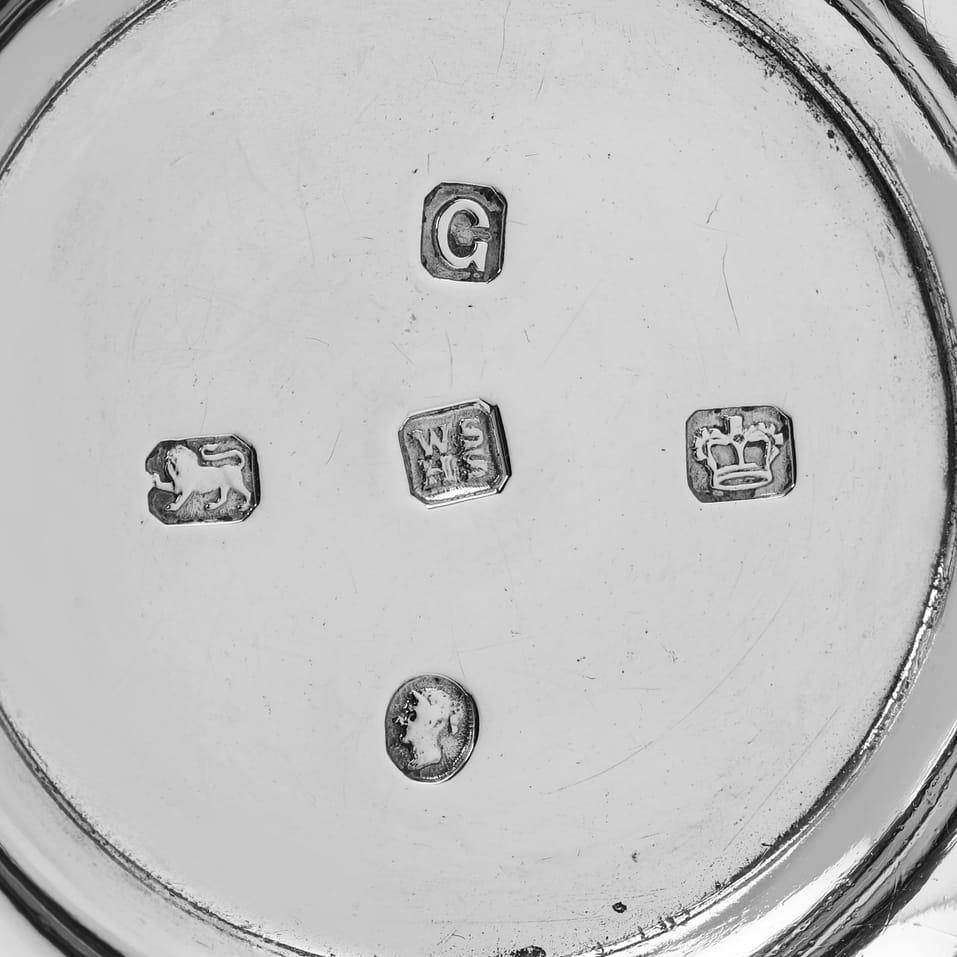 Antique Sterling Silver Pair of Chambersticks - William & Henry Stratford, hallmarked in 1873 Sheffield - Victorian - Image 6