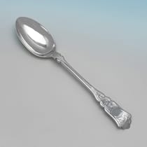 Antique Sterling Silver & Mother of Pearl Child's Set - John Sanderson, hallmarked in 1903 Sheffield - Edwardian - Thumbnail 3