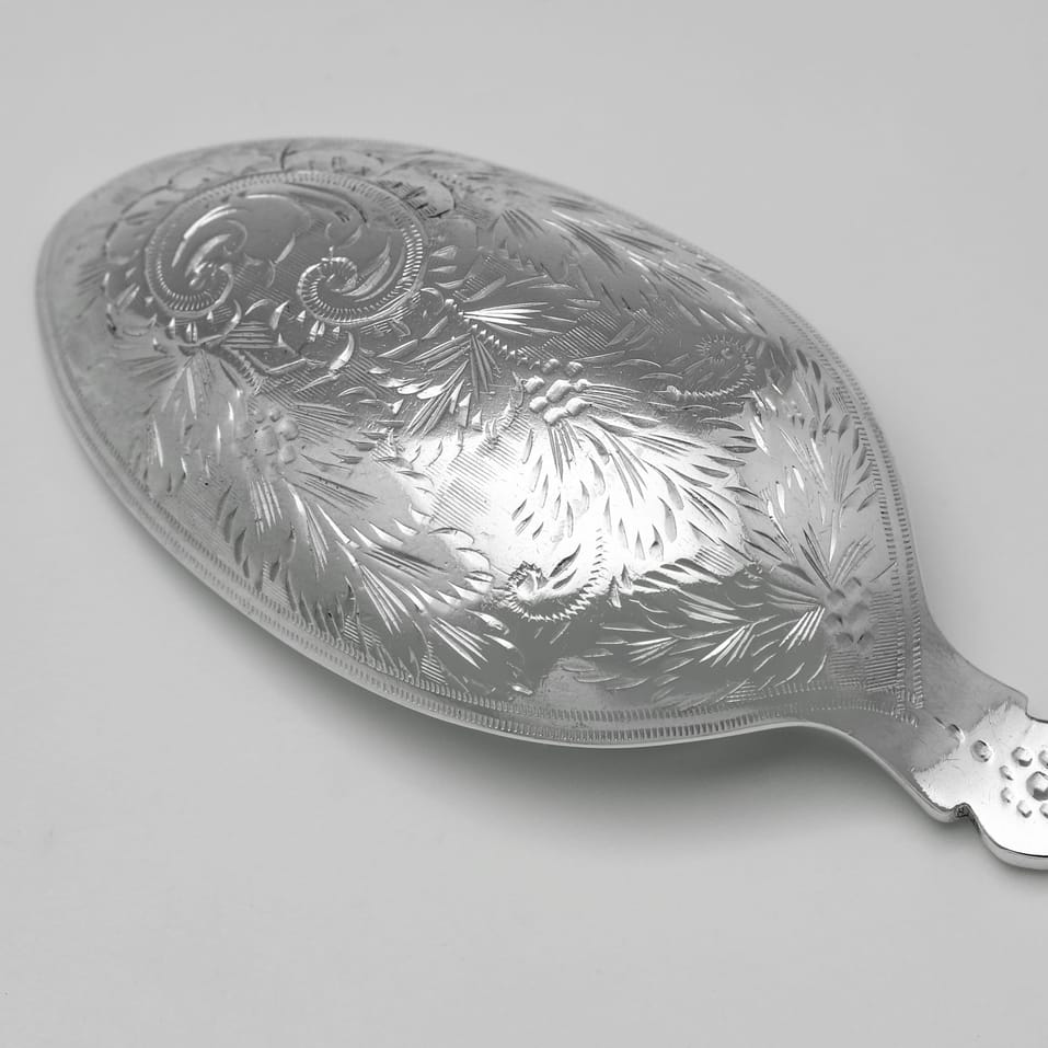 Antique Sterling Silver & Mother of Pearl Child's Set - John Sanderson, hallmarked in 1903 Sheffield - Edwardian - Image 5
