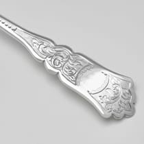 Antique Sterling Silver & Mother of Pearl Child's Set - John Sanderson, hallmarked in 1903 Sheffield - Edwardian - Thumbnail 6