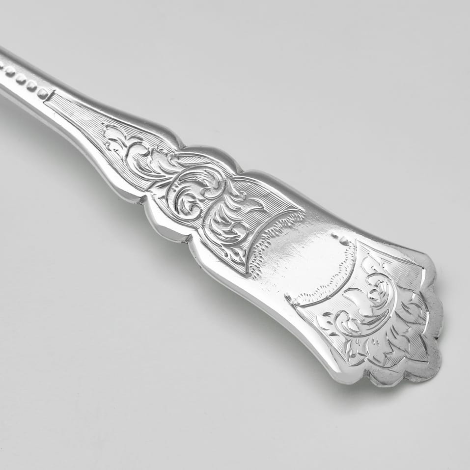 Antique Sterling Silver & Mother of Pearl Child's Set - John Sanderson, hallmarked in 1903 Sheffield - Edwardian - Image 6
