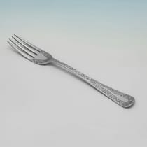 Antique Sterling Silver & Mother of Pearl Child's Set - J. E. Bingham, hallmarked in 1891 Sheffield - Victorian - Thumbnail 6