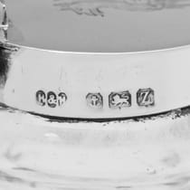 Sterling Silver Pair of Chota Pegs - Hukin & Heath, hallmarked in 1924 Birmingham - George V - Thumbnail 6