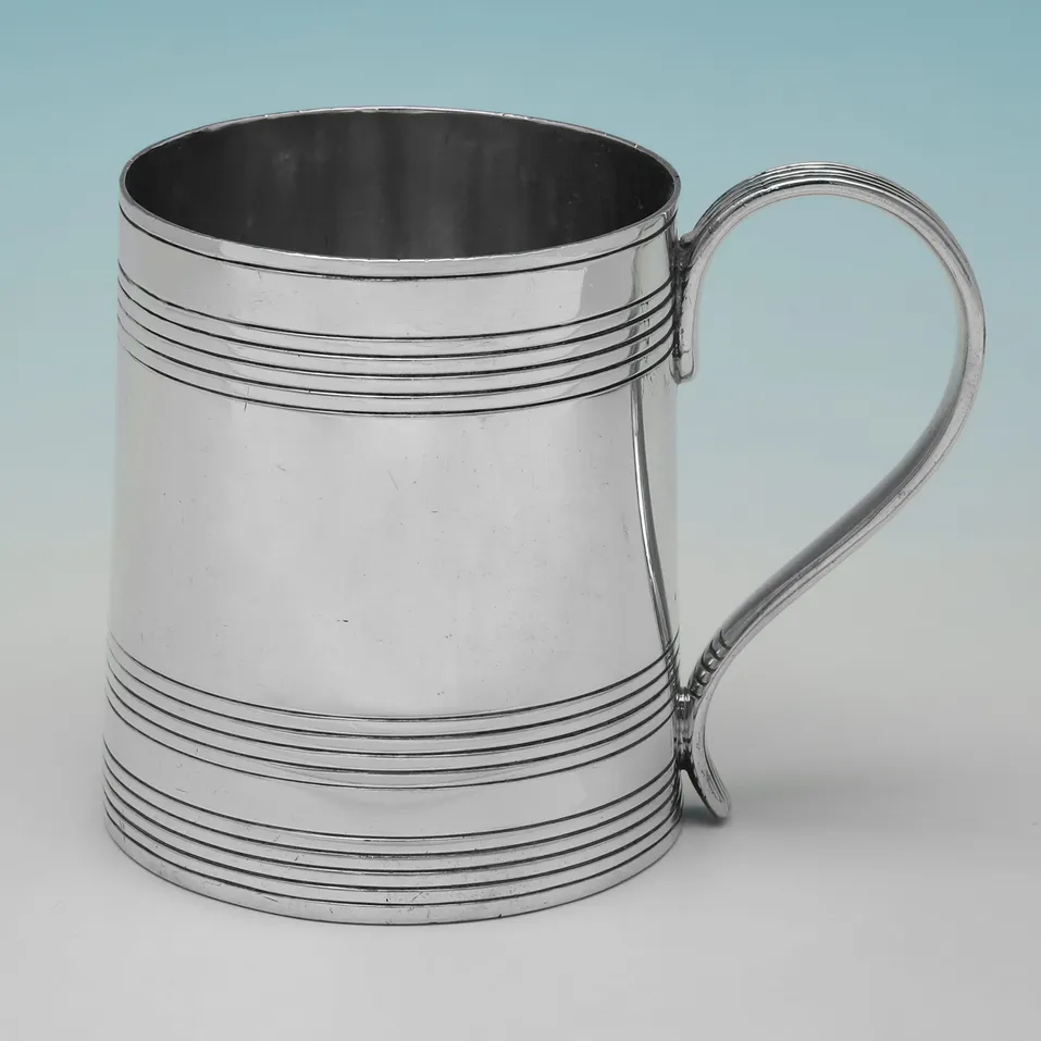 Antique Sterling Silver Christening Mug - Henry Chawner, hallmarked in 1794 London - George III