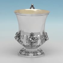 Antique Sterling Silver Christening Mug - Barnard Brothers, hallmarked in 1842 London - Victorian - Thumbnail 2
