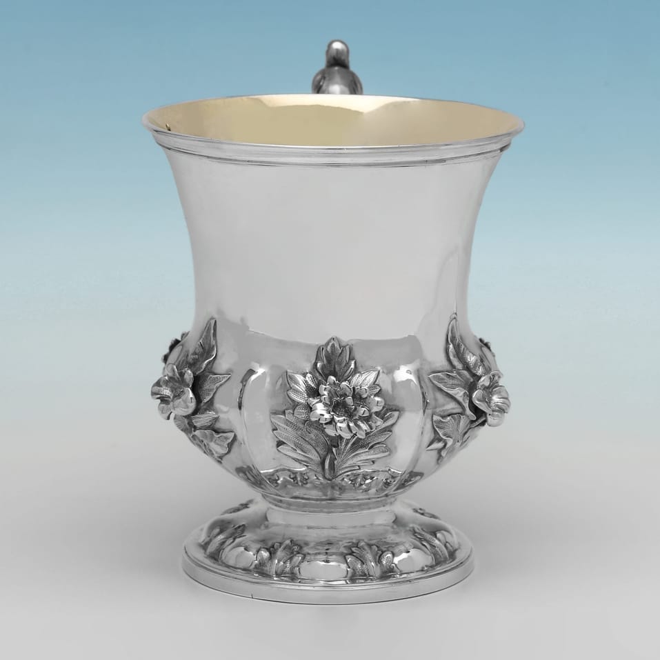 Antique Sterling Silver Christening Mug - Barnard Brothers, hallmarked in 1842 London - Victorian - Image 2