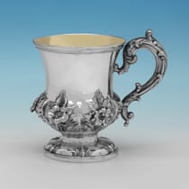 Antique Sterling Silver Christening Mug - Barnard Brothers, hallmarked in 1836 London - William IV - Thumbnail 1