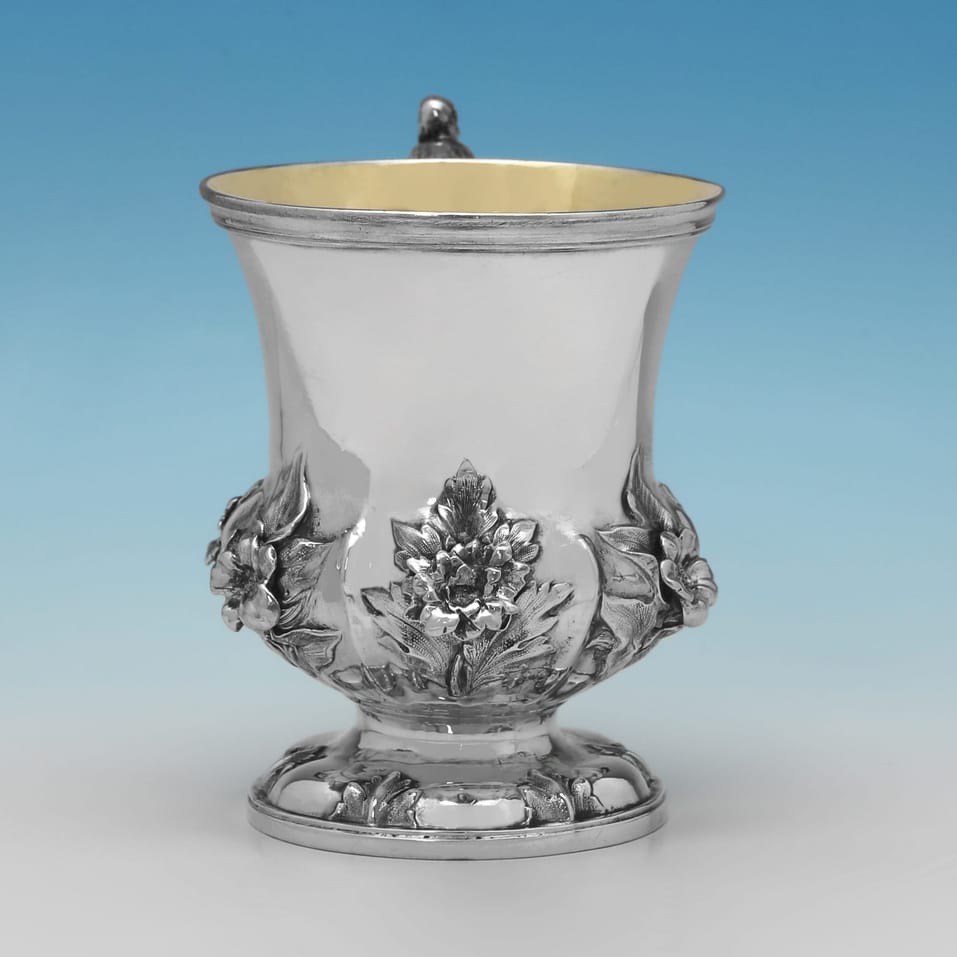 Antique Sterling Silver Christening Mug - Barnard Brothers, hallmarked in 1836 London - William IV - Image 2