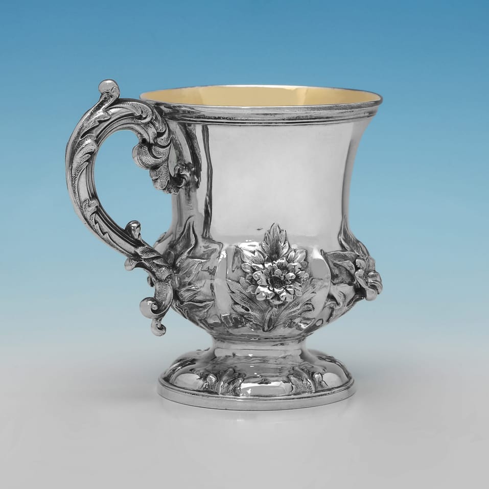Antique Sterling Silver Christening Mug - Barnard Brothers, hallmarked in 1836 London - William IV - Image 3