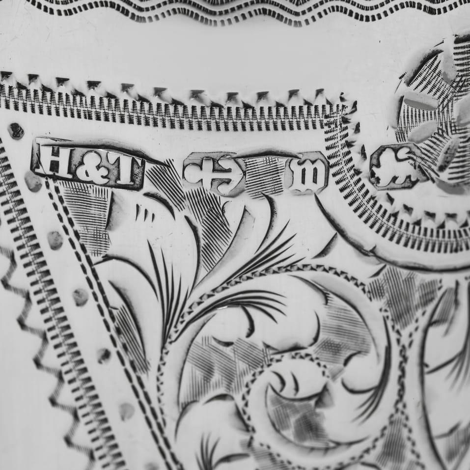 Antique Sterling Silver Christening Mug - Hilliard & Thomason, hallmarked in 1896 Birmingham - Victorian - Image 5