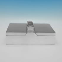 Antique Sterling Silver Cigar Box - James Samuel Bell, hallmarked in 1915 London - George V - Thumbnail 2