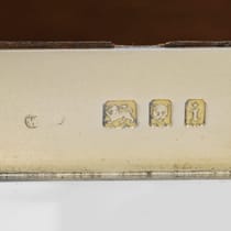 Antique Sterling Silver Cigar Box - Wilson & Sharp, hallmarked in 1924 London - George V - Thumbnail 5