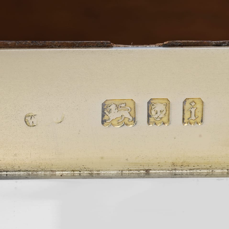 Antique Sterling Silver Cigar Box - Wilson & Sharp, hallmarked in 1924 London - George V - Image 5