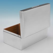 Antique Sterling Silver Cigar Box - hallmarked in 1899 London - Victorian - Thumbnail 4