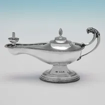 Antique Sterling Silver Cigar Lighter - John Collard Vickery, hallmarked in 1920 Birmingham - George V - Thumbnail 1