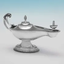 Antique Sterling Silver Cigar Lighter - John Collard Vickery, hallmarked in 1920 Birmingham - George V - Thumbnail 2