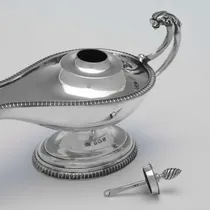 Antique Sterling Silver Cigar Lighter - John Collard Vickery, hallmarked in 1920 Birmingham - George V - Thumbnail 3