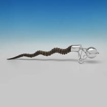 Sterling Silver Gimbal Lighter - Asprey & Co. Ltd., hallmarked in 1928 London - George V - Thumbnail 1