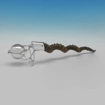 Sterling Silver Gimbal Lighter - Asprey & Co. Ltd., hallmarked in 1928 London - George V - Thumbnail 2