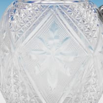 Antique Sterling Silver & Glass Claret Jug - William Hutton & Sons, hallmarked in 1898 London - Victorian - Thumbnail 4
