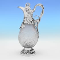 Sterling Silver Oversized Claret Jug - C. J. Vander, hallmarked in 2001 London - Elizabeth II - Thumbnail 1