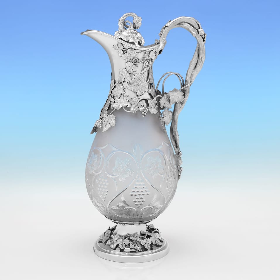 Sterling Silver Oversized Claret Jug - C. J. Vander, hallmarked in 2001 London - Elizabeth II