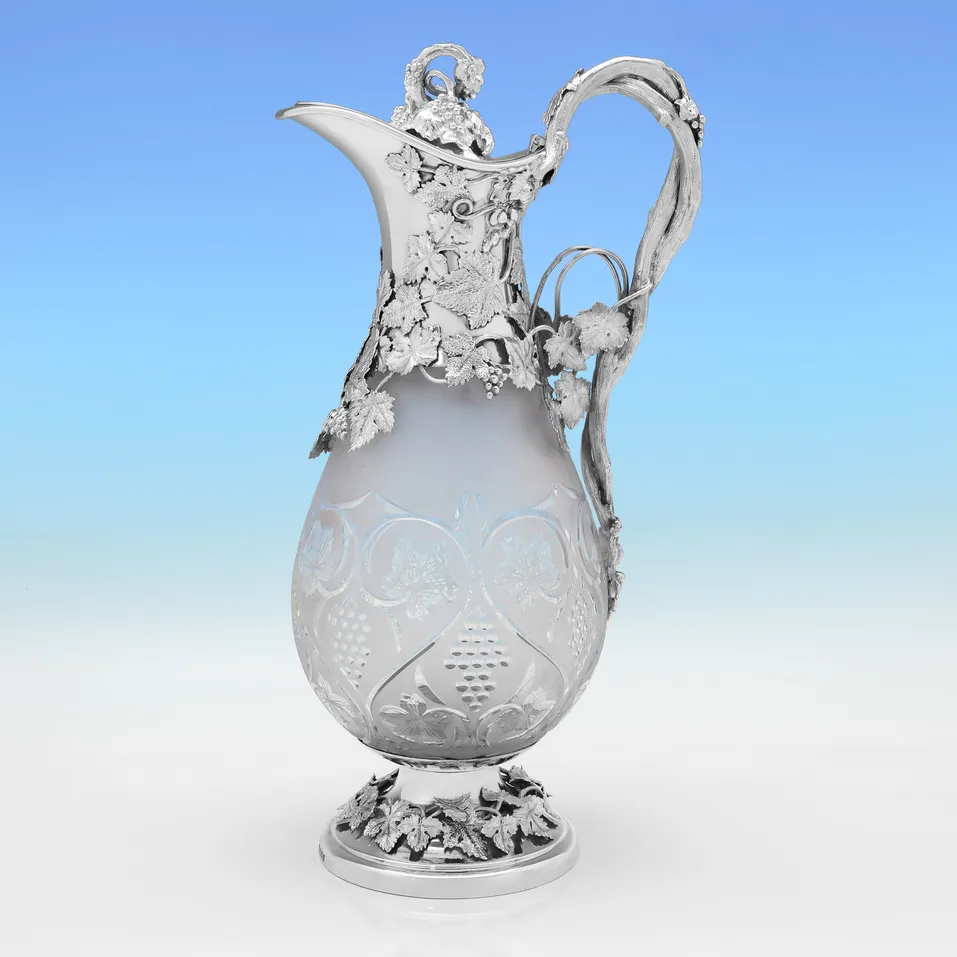 Sterling Silver Oversized Claret Jug - C. J. Vander, hallmarked in 2001 London - Elizabeth II