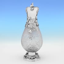 Sterling Silver Oversized Claret Jug - C. J. Vander, hallmarked in 2001 London - Elizabeth II - Thumbnail 2