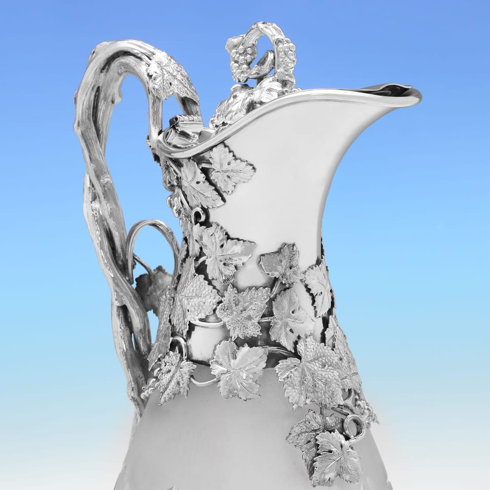 Sterling Silver Oversized Claret Jug - C. J. Vander, hallmarked in 2001 London - Elizabeth II - Image 5