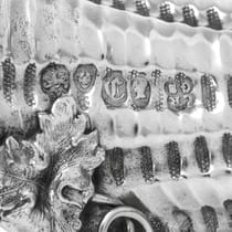 Antique Sterling Silver & Glass Claret Jug - Rawlings & Sumner, hallmarked in 1838 London - Victorian - Thumbnail 8