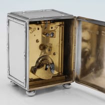 Antique Sterling Silver Carriage Clock - Asprey & Co. Ltd., hallmarked in 1911 London - George V - Thumbnail 4