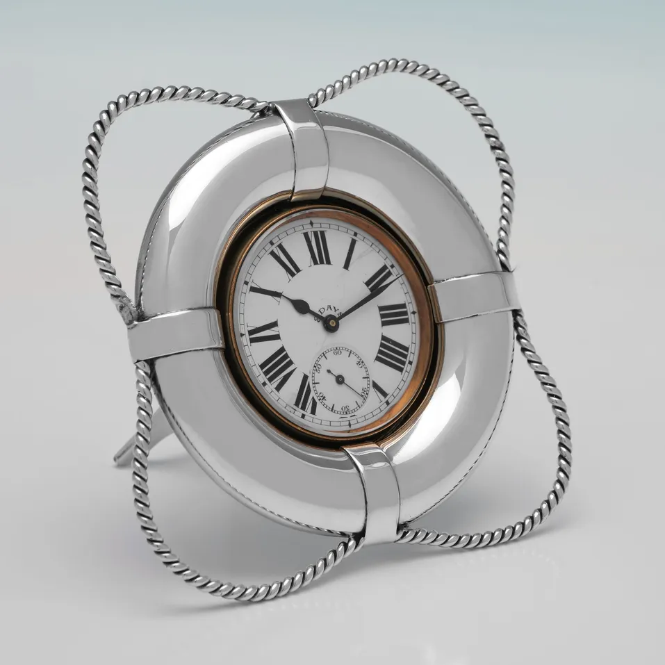 Antique Sterling Silver Pocket Watch Stand - Goldsmiths & Silversmiths Co., hallmarked in 1910 London - George V - Image 1