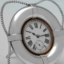 Antique Sterling Silver Pocket Watch Stand - Goldsmiths & Silversmiths Co., hallmarked in 1910 London - George V - Thumbnail 3