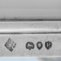 Antique Sterling Silver Carriage Clock - George Betjemann & Sons, hallmarked in 1890 London - Victorian - Thumbnail 6