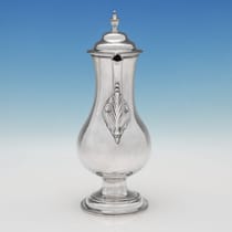 Antique Sterling Silver Coffee Pot - Hester Bateman, hallmarked in 1781 London - George III - Thumbnail 2
