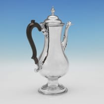 Antique Sterling Silver Coffee Pot - Hester Bateman, hallmarked in 1781 London - George III - Thumbnail 3