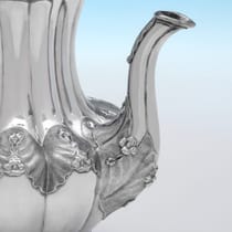 Antique Sterling Silver Coffee Pot - Joseph & Albert Savory, hallmarked in 1835 London - William IV - Thumbnail 4