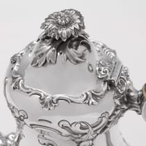 Antique Sterling Silver Coffee Pot - Barnard Brothers, hallmarked in 1856 London - Victorian - Thumbnail 3
