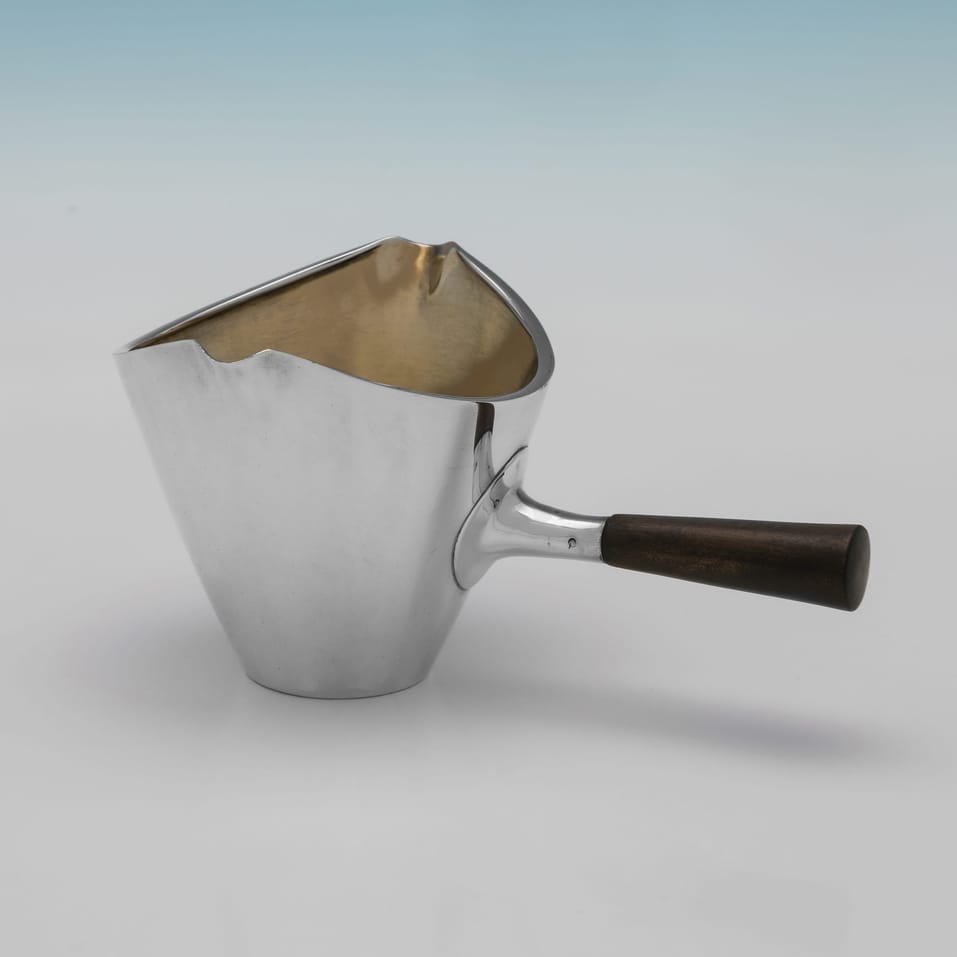 Sterling Silver Coffee Set - Howard Francis Crisp, made circa 1970 - Elizabeth II - Image 4