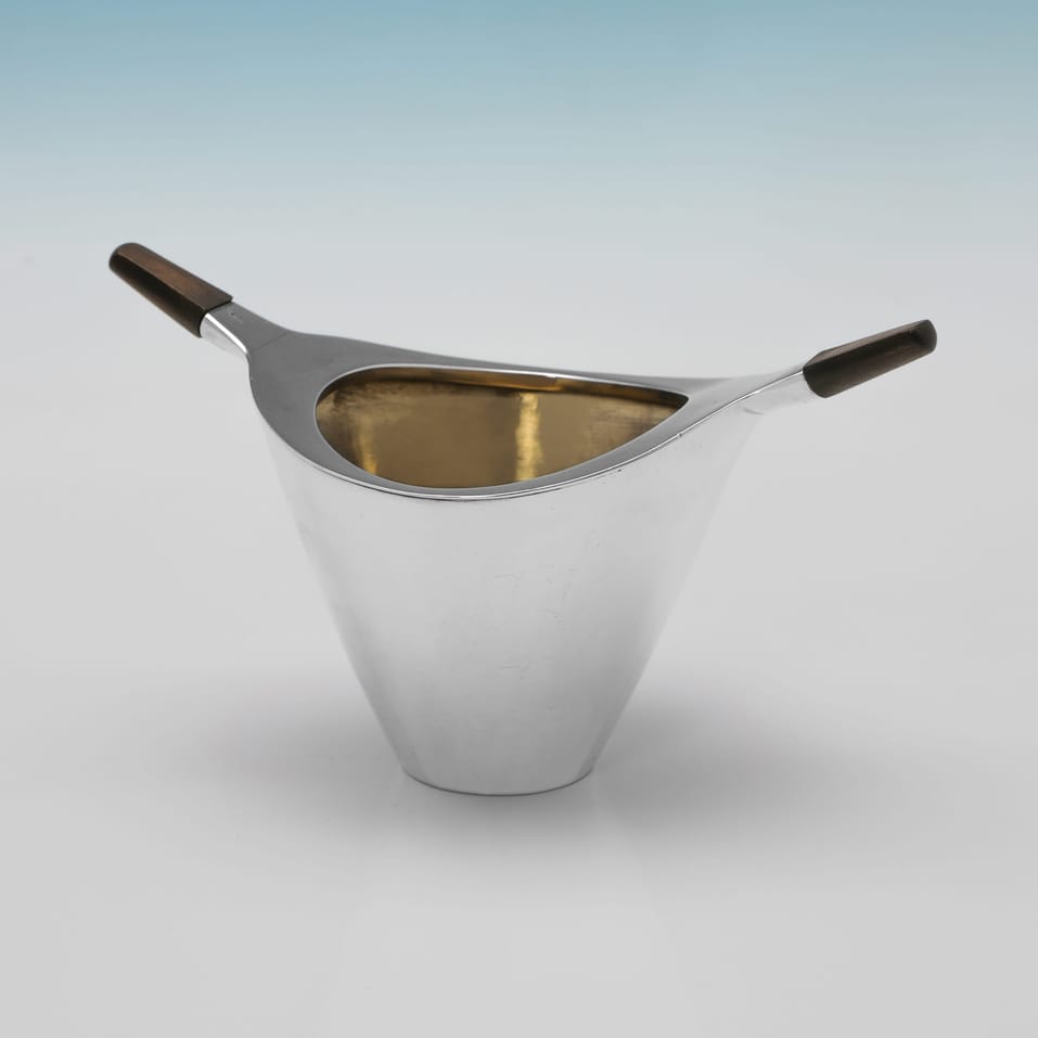 Sterling Silver Coffee Set - Howard Francis Crisp, made circa 1970 - Elizabeth II - Image 5