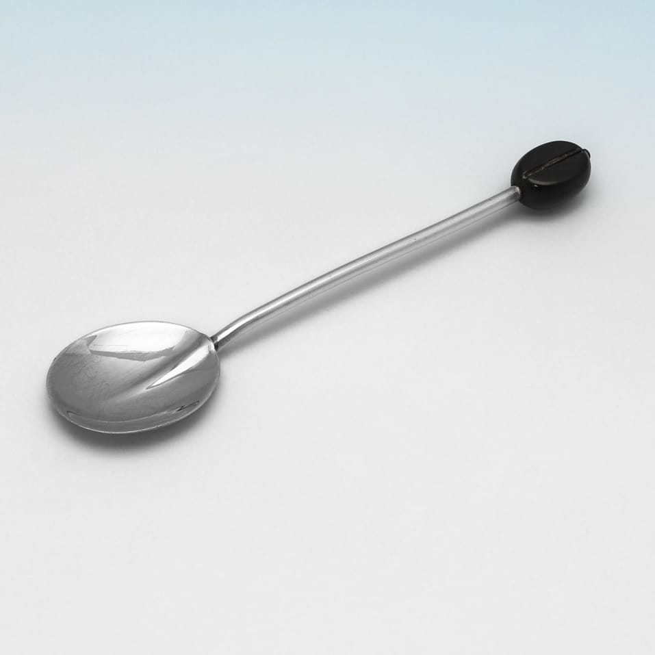 Sterling Silver Set of 6 Coffee Spoons - Adie Brothers, hallmarked in 1930 Birmingham - George V - Image 3