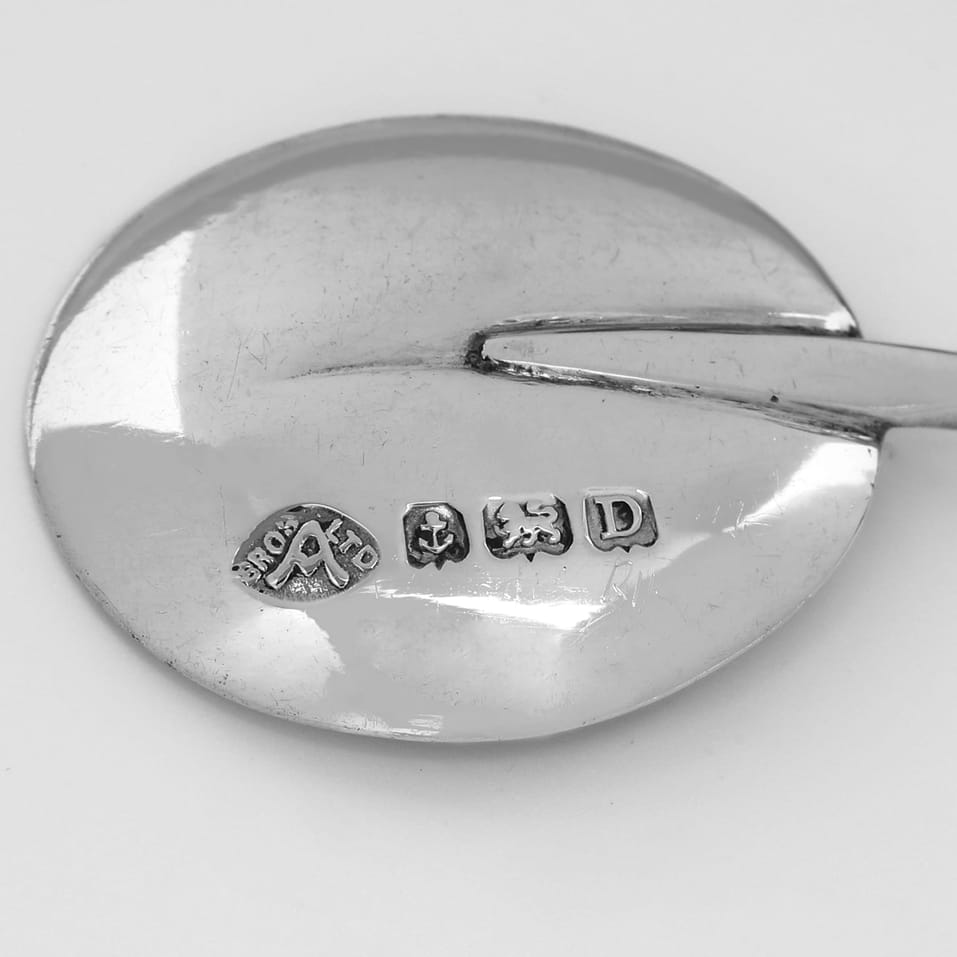 Sterling Silver Set of 6 Coffee Spoons - Adie Brothers, hallmarked in 1930 Birmingham - George V - Image 7