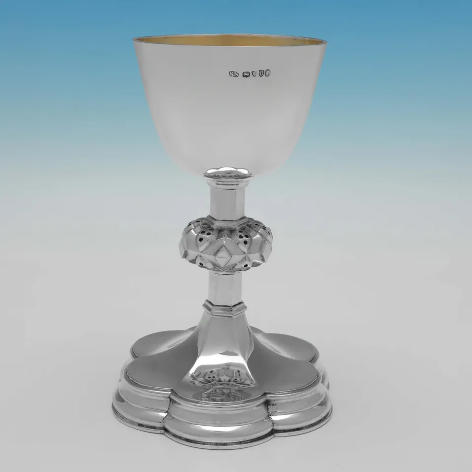 Antique Sterling Silver Communion Set - Samuel Smily, hallmarked in 1877 London - Victorian - Image 5