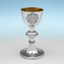 Antique Sterling Silver Travelling Communion Set - Henry Wilkinson & Walker & Hall, hallmarked in 1894 Sheffield - Victorian - Thumbnail 4