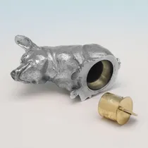 Sterling Silver Pig Salt & Pepper - hallmarked in 1999 London - Elizabeth II - Thumbnail 4