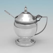 Sterling Silver 6 Piece Condiment Set - Roberts & Dore, hallmarked in 1937 Birmingham - George VI - Thumbnail 3