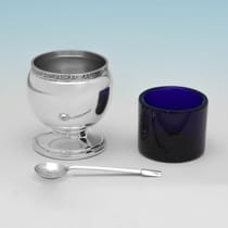 Sterling Silver 6 Piece Condiment Set - Roberts & Dore, hallmarked in 1937 Birmingham - George VI - Thumbnail 5