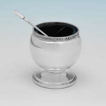 Sterling Silver 6 Piece Condiment Set - Roberts & Dore, hallmarked in 1937 Birmingham - George VI - Thumbnail 6