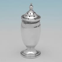 Sterling Silver 6 Piece Condiment Set - Roberts & Dore, hallmarked in 1937 Birmingham - George VI - Thumbnail 7